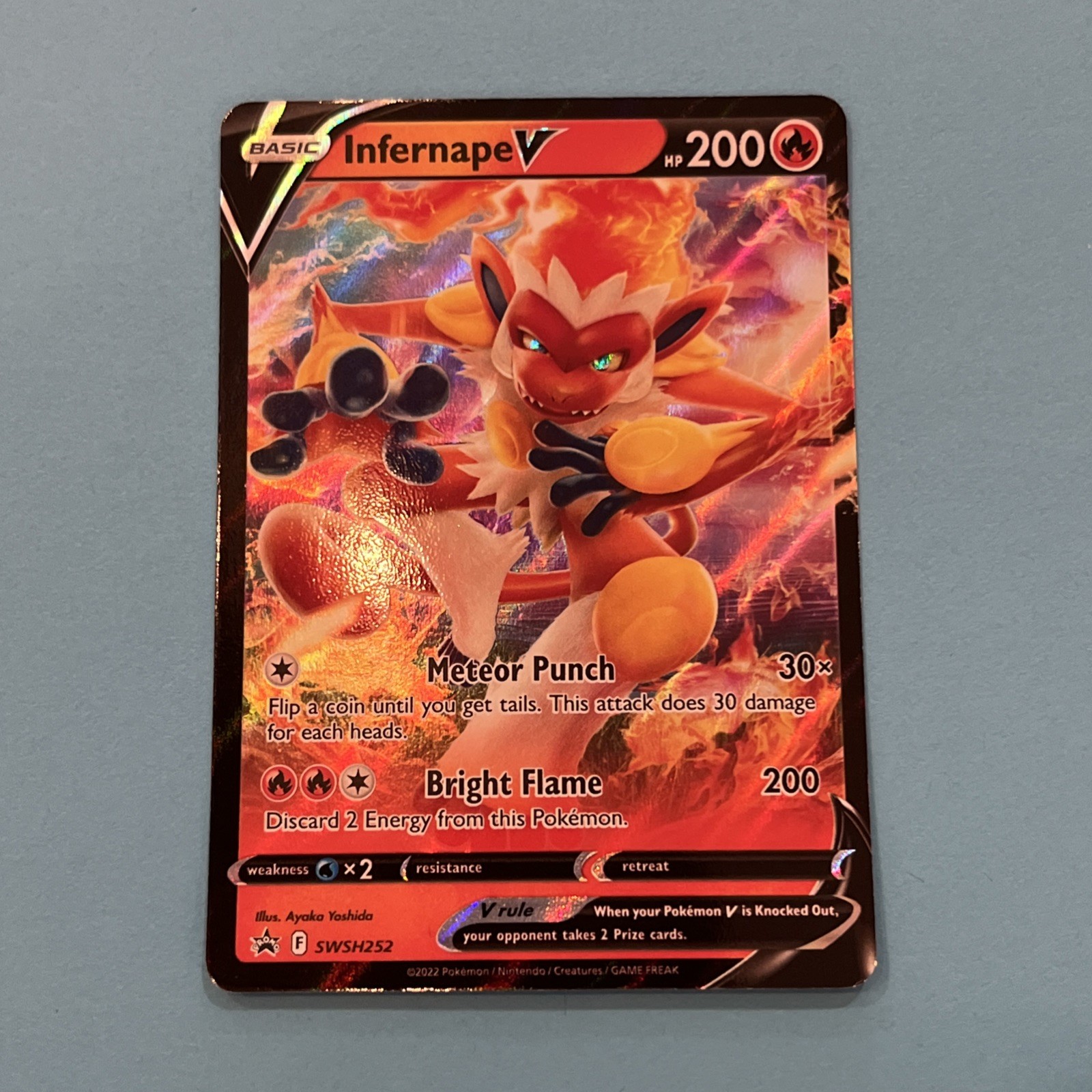 Pokémon Infernape V SWSH Black Star Promos SWSH252 Promo Holo Rare - NM