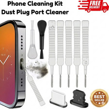 Phone Cleaning Kit Charging Port Speaker Brush Dust Plug iPhone 16 15 14 Samsung