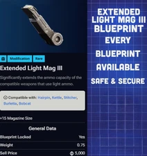 EXTENDED LIGHT MAG III BLUEPRINT - ARC RAIDERS - ALL PLATFORMS