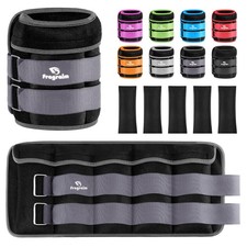 Adjustable Ankle Weights 1-20 LBS Pair with Removable Weight for Jogging, Gym...