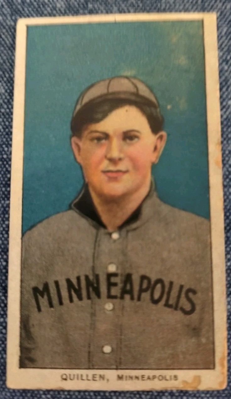 1909-11 T206 Piedmont 350/25 Lee Quillen Low Grade No Creases Stained 