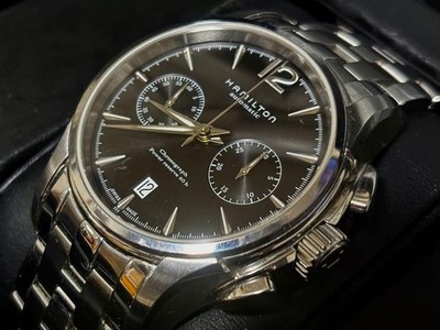 Hamilton Jazzmaster Auto Chrono H32606185 Stainless Steel Black Dial Used