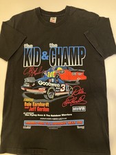 Vintage 90s The Kid And The Champ Earnhardt Gordon T-shirt Large Made In USA