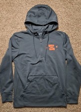 Under Armour Sweater Mens Small Gray Lightweight Training Full Zip Up Hoodie S