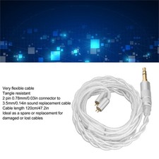 Silver Plated Copper Earphone Cable Professional Replacement Headphone Cable