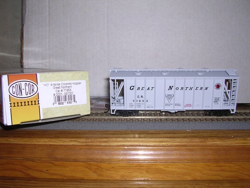 Coche tolva cubierta de 2 bahías CON-COR Great Northern GATX Airslide #71853 H.O. 1/87 | Zustand: New