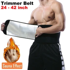 Men Waist Trainer Tummy Tuck Belt Body Shaper Abdomen Slimming Girdle Fat Burner