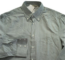      475 Auth BRUNELLO CUCINELLI 100 COTTON LEISURE FIT DRESS Shirt L