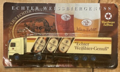 GRELL Echter Weissbier-Genuss Mercedes 7.5'' Semi Delivery Truck & Trailer NIP