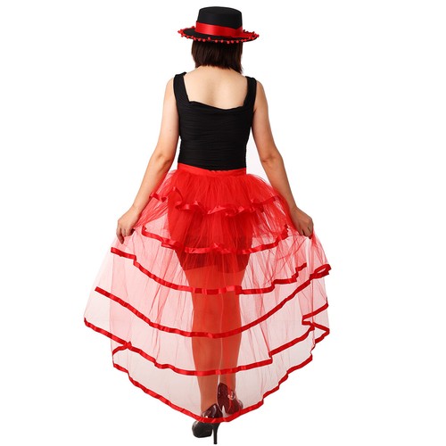 Women Victorian Steampunk Black Bustle Tutu Belt Underskirt Gothic Party - 第 8/44 張圖片