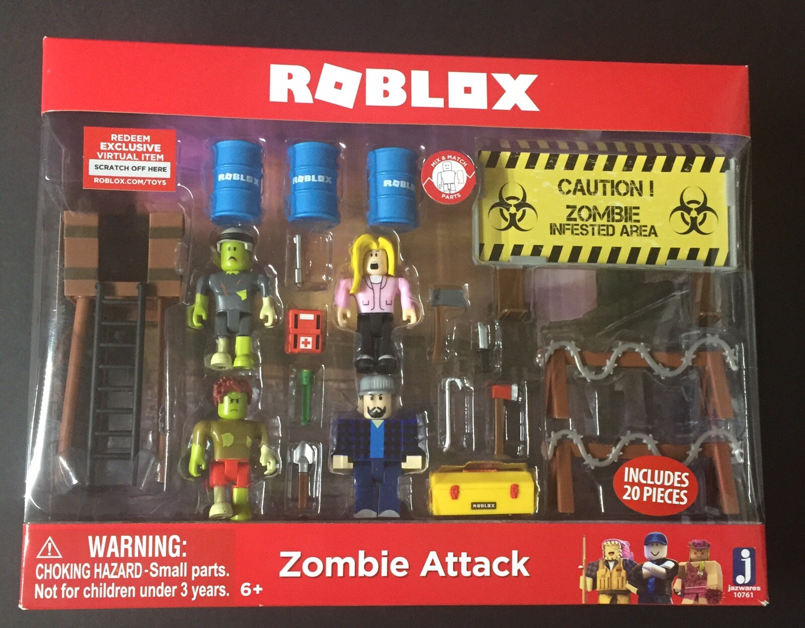 Roblox Zombie Attack Set Kids Toy For Sale Online Ebay - roblox zombie attack playset buy online see prices