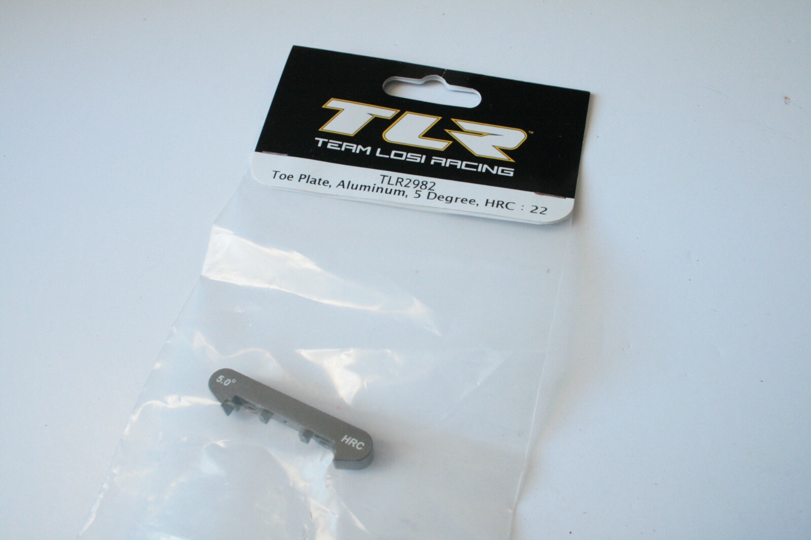Team Losi TLR 22 Toe Plate Aluminium 5 Degree HRC - TLR2982