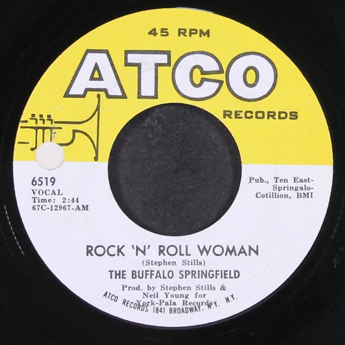 BUFFALO SPRINGFIELD: rock n' roll woman / a child's claim to fame ATCO 7" Single - Picture 1 of 2