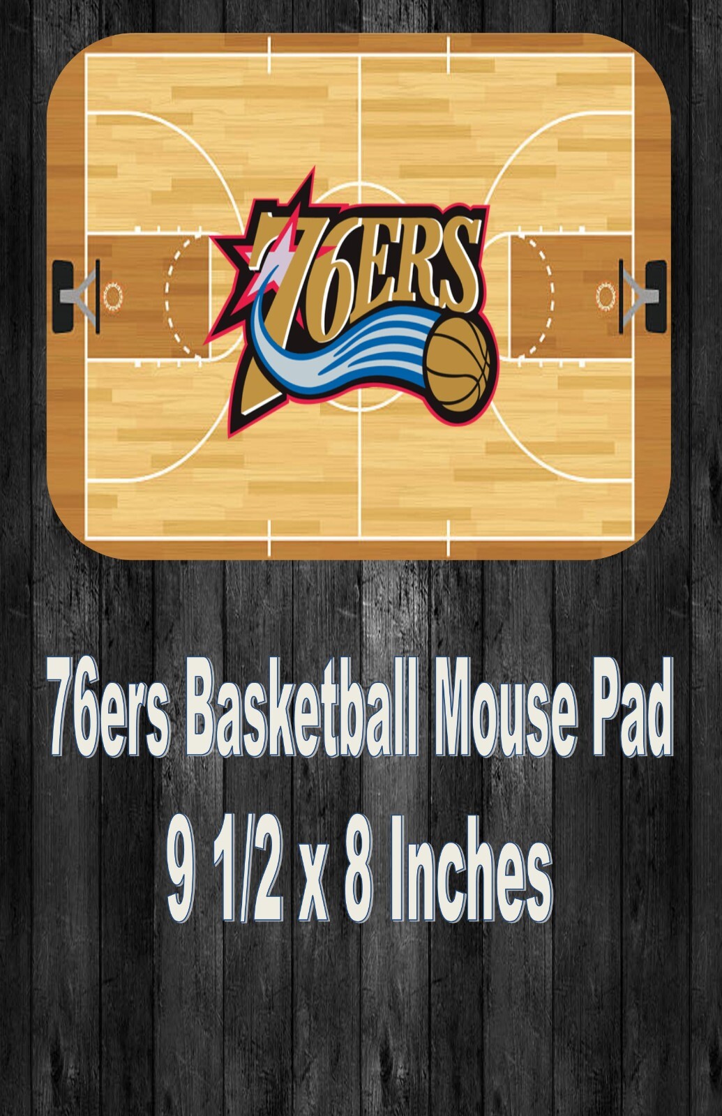 76ers Basketball Team 9.5 x 8 Inch Computer/Gaming MOUSE PAD