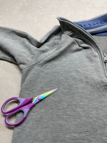 Vineyard Vines Sweater Boys L 16 Gray Saltwater 1/4 Zip Pullover - Picture 7 of 11
