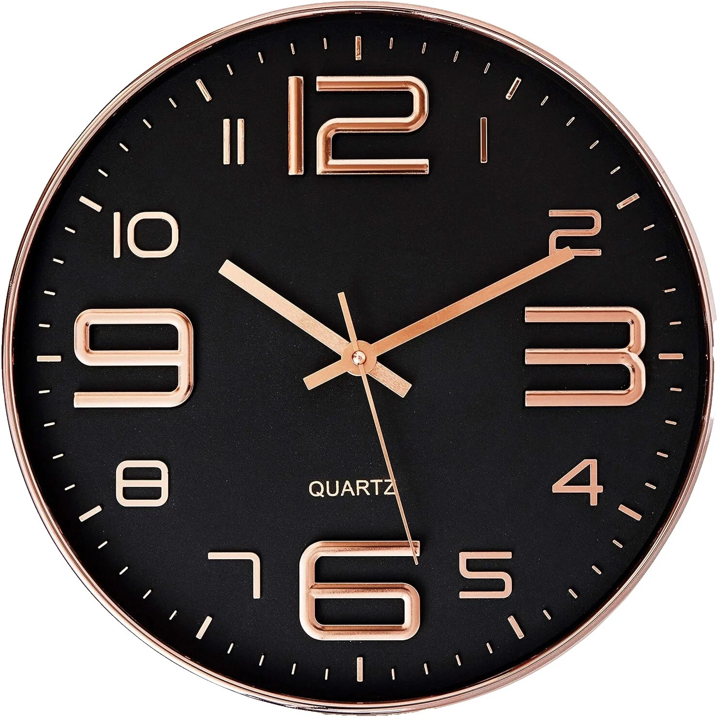 Relojes de pared Moderno Metal Negro