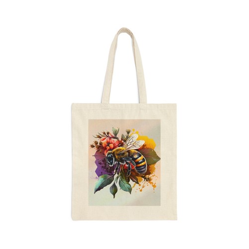 Cotton Canvas Tote Bag - Picture 3 of 16
