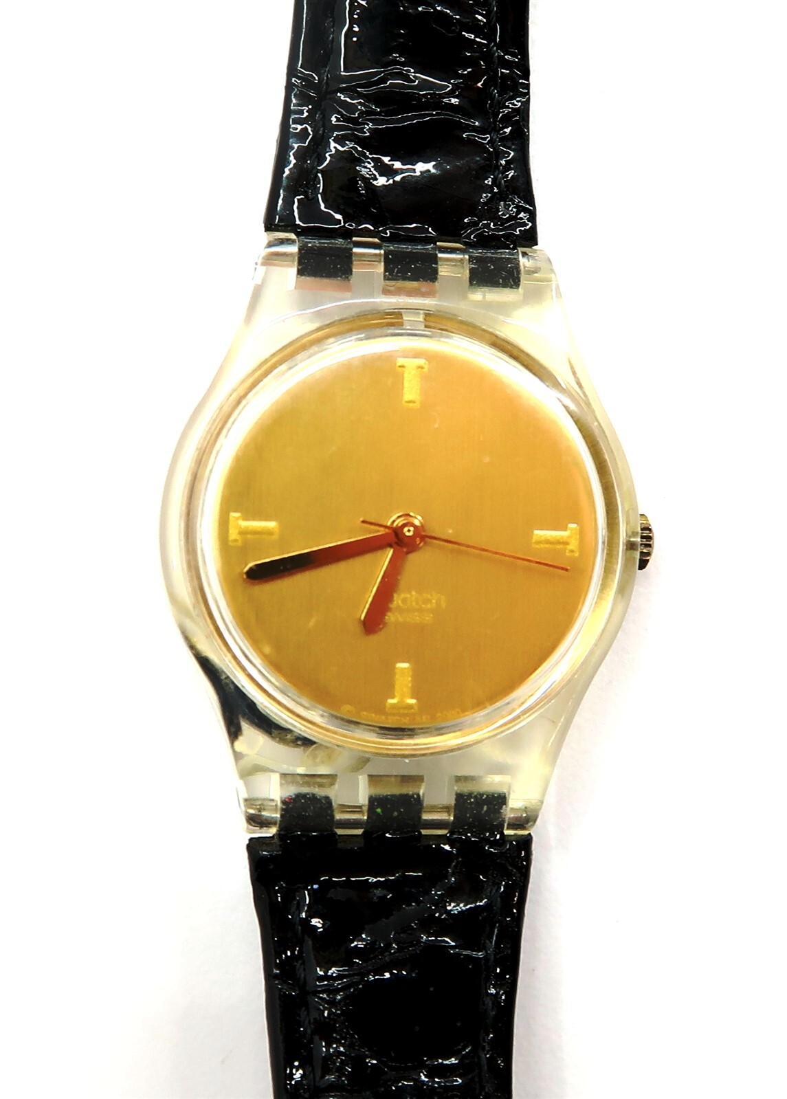 Swatch Ladies Gold Mirror Dial Watch 2000-2001 with Case