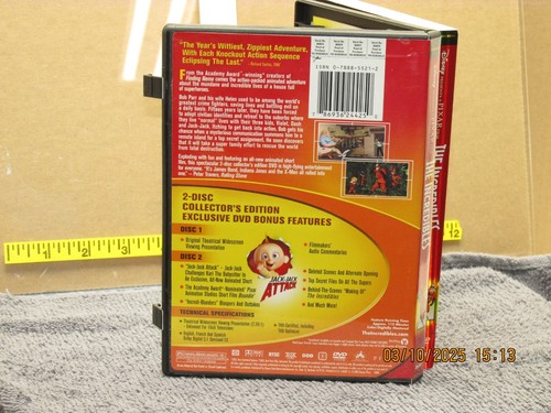 Listing is for a DVD Disney's The Incredibles 2-Disc Collector's Edition - Picture 4 of 4