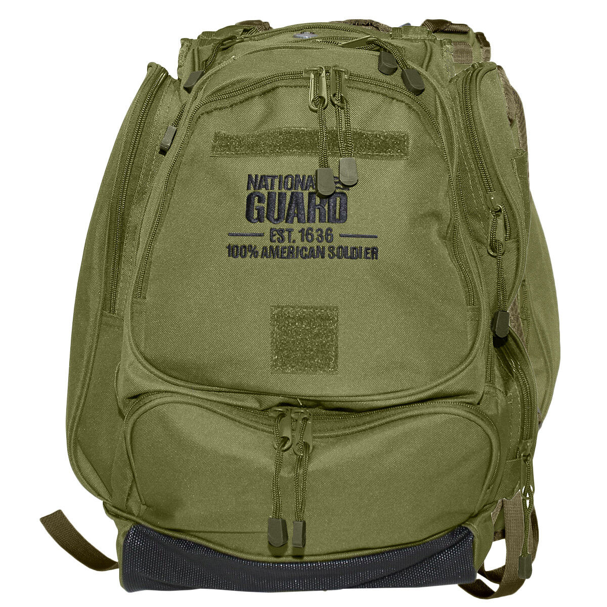 MFH US National Guard Backpack Patrol Laptop Wandering Travel Military OD Green