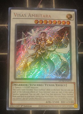 Visas Amritara Duelist Nexus DUNE-EN039 1st Edition Secret Rare Yu-Gi-Oh!