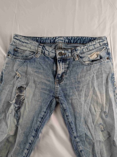 Ralph Lauren Denim Supply Distressed Skinny Boyfriend Jeans Womens Size 26 30x27 - Picture 4 of 19