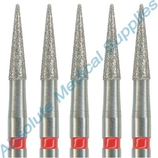 *5-Piece* NTI Diamond Bur Friction Grip Shank Fine Specialty Diamon 134-014F-TDF