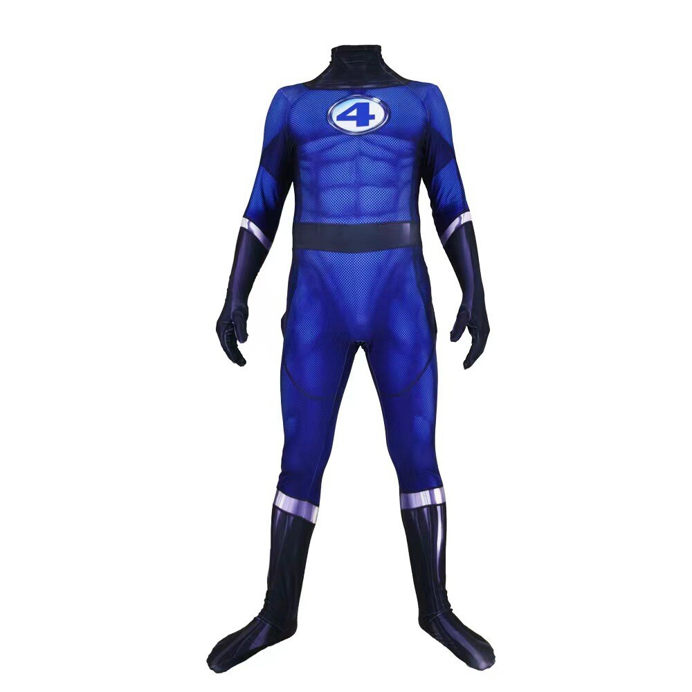 Fantastic Four Cosplay Men's Costume Kids Superhero Zentai