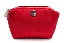 New! Givenchy Pouch Clutch Cosmetic Makeup Bag ~ Red