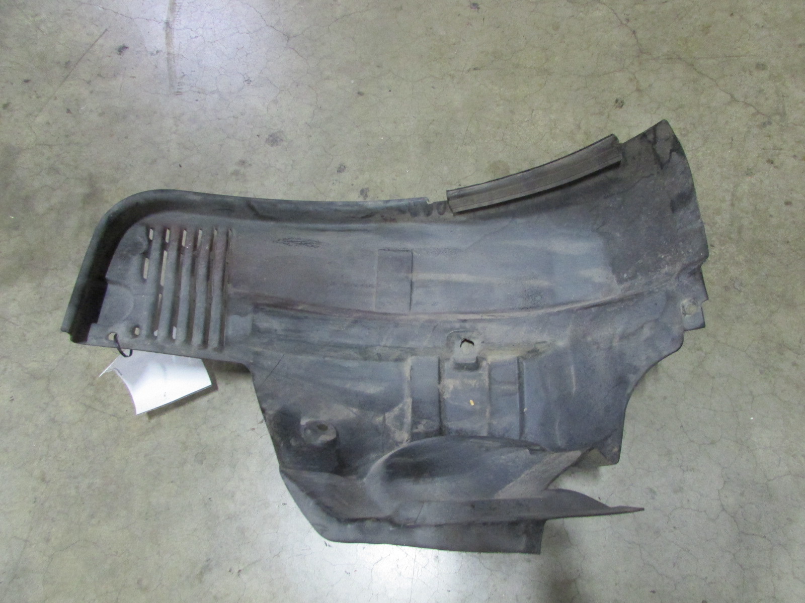 Maserati M128, Left Rear Inner Fender Liner Rear Section, Used, P/N 66069700