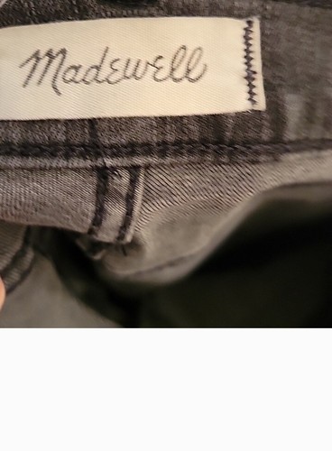 Madewell Womens High Rise Skinny Jeans Faded Black 9" Size 25 - Picture 5 of 6