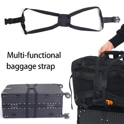 Travel Luggage Strap Suitcase Belts Elastic Telescopic Travel Bag Belt Suitcase - Picture 3 of 12
