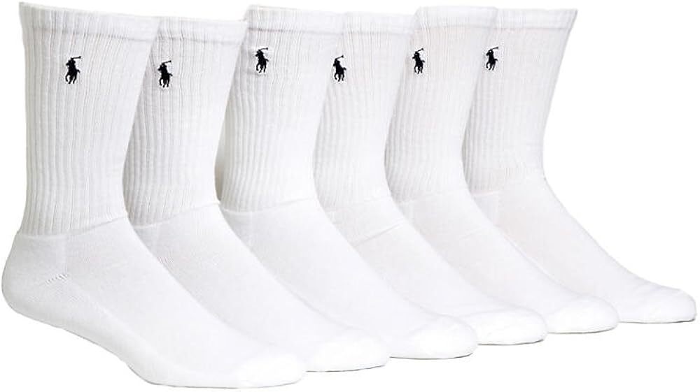 Мужские носки Polo Ralph Lauren из 6 комплектов белого цвета