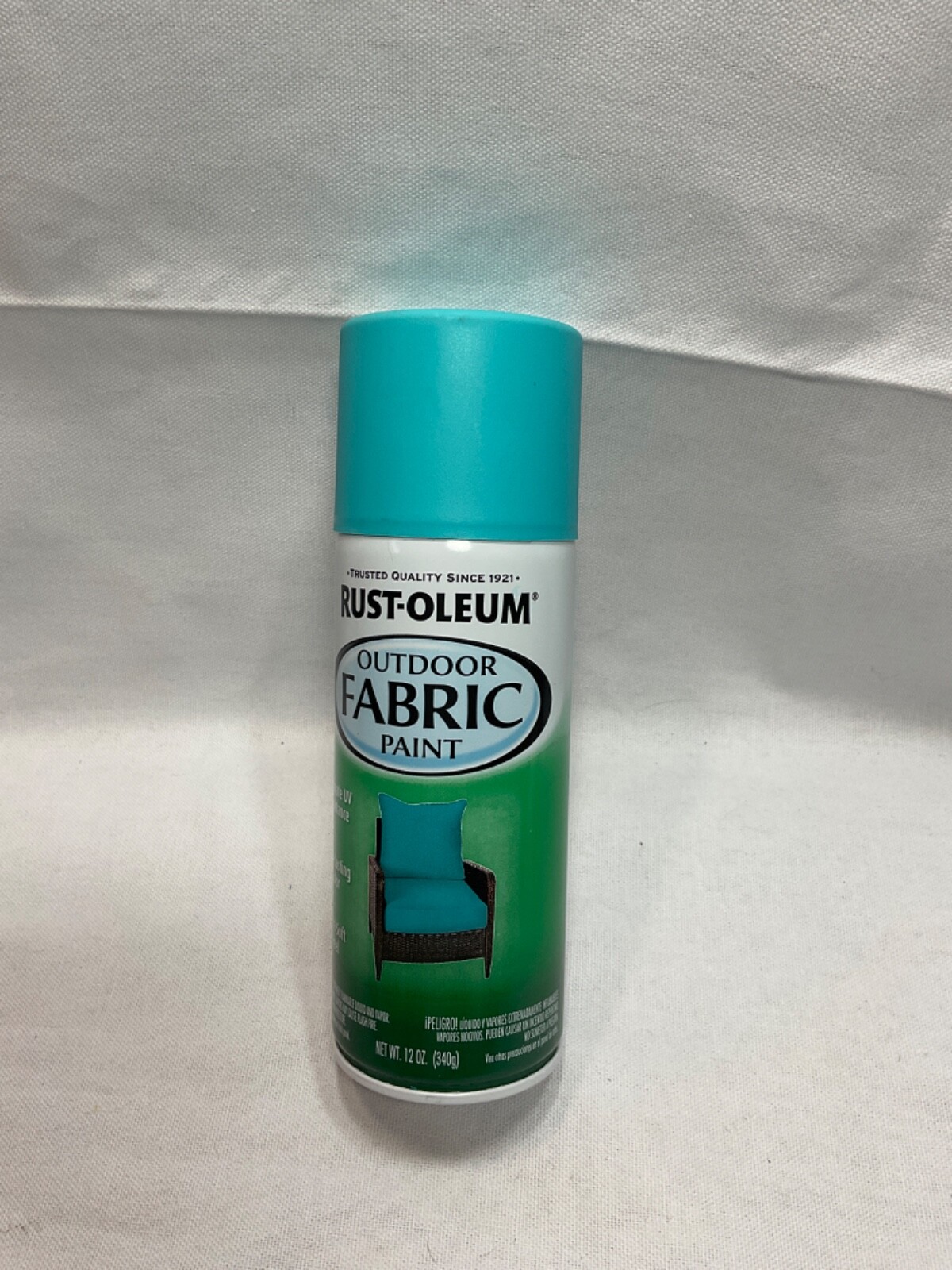 RustOleum OUTDOOR FABRIC SPRAY PAINT • TURQUOISE • UV RESISTANCE SOFT