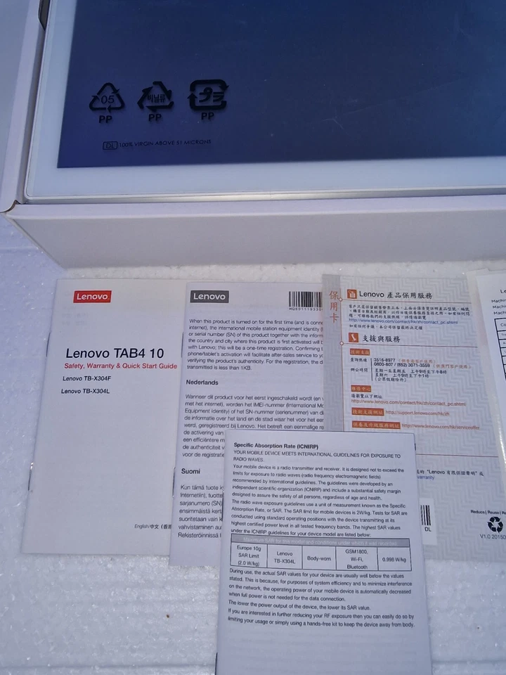 LENOVO Tab4 10 Tablet - 16 GB  Polar  White - Image 4 of 4