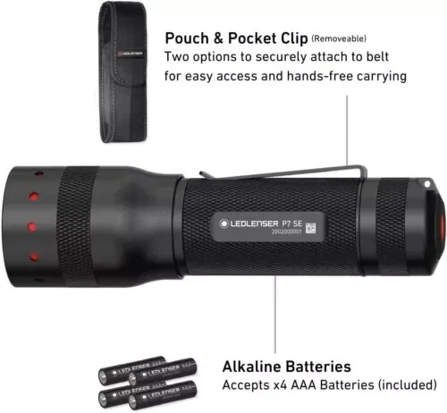 Ledlenser P7 SE (Special Edition) AAA Battery 450 Lumen LED Torch inc Holster - Image 2 of 4