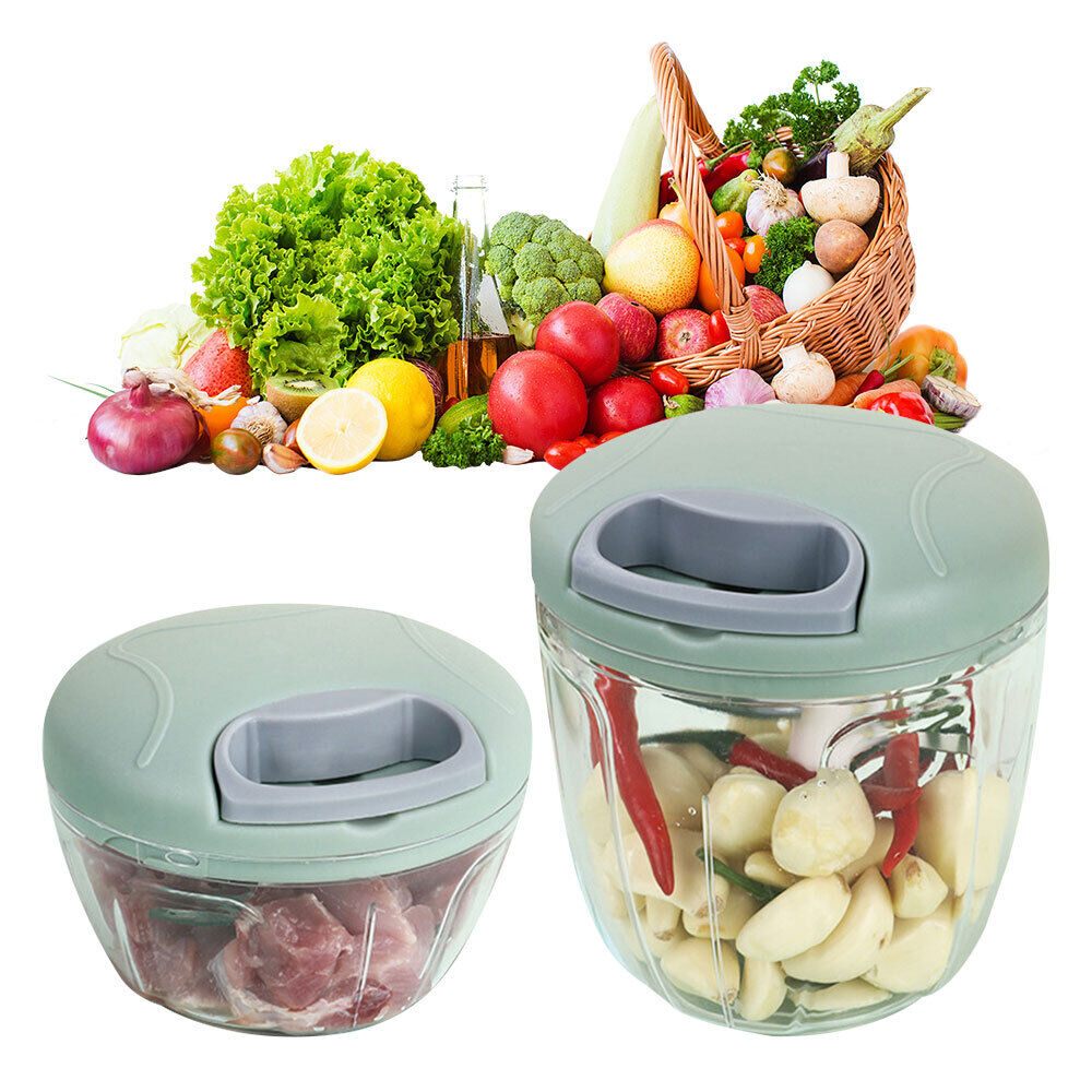 500/900ML Manual Meat Mincer Garlic Chopper Garlic Press Crusher Vegetable-image