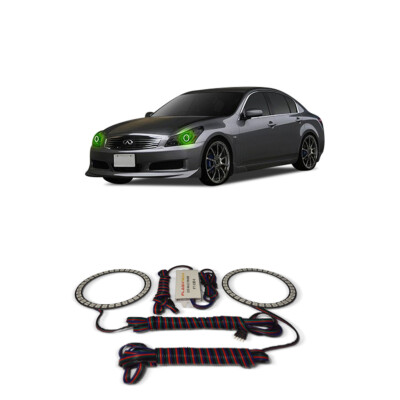 Bright Green Angel Eye Headlight Halo kit for Infiniti G37 07-09
