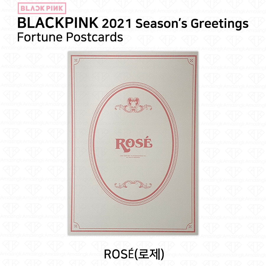 BLACK PINK 2021 Season's Greetings Fortune Postcard Mini