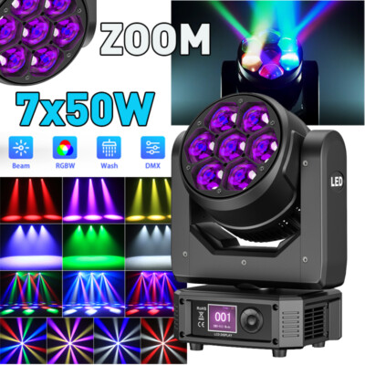 350W Wash Moving Head Stage Lighting LED Beam RGBW Gobo DMX DJ Disco Light