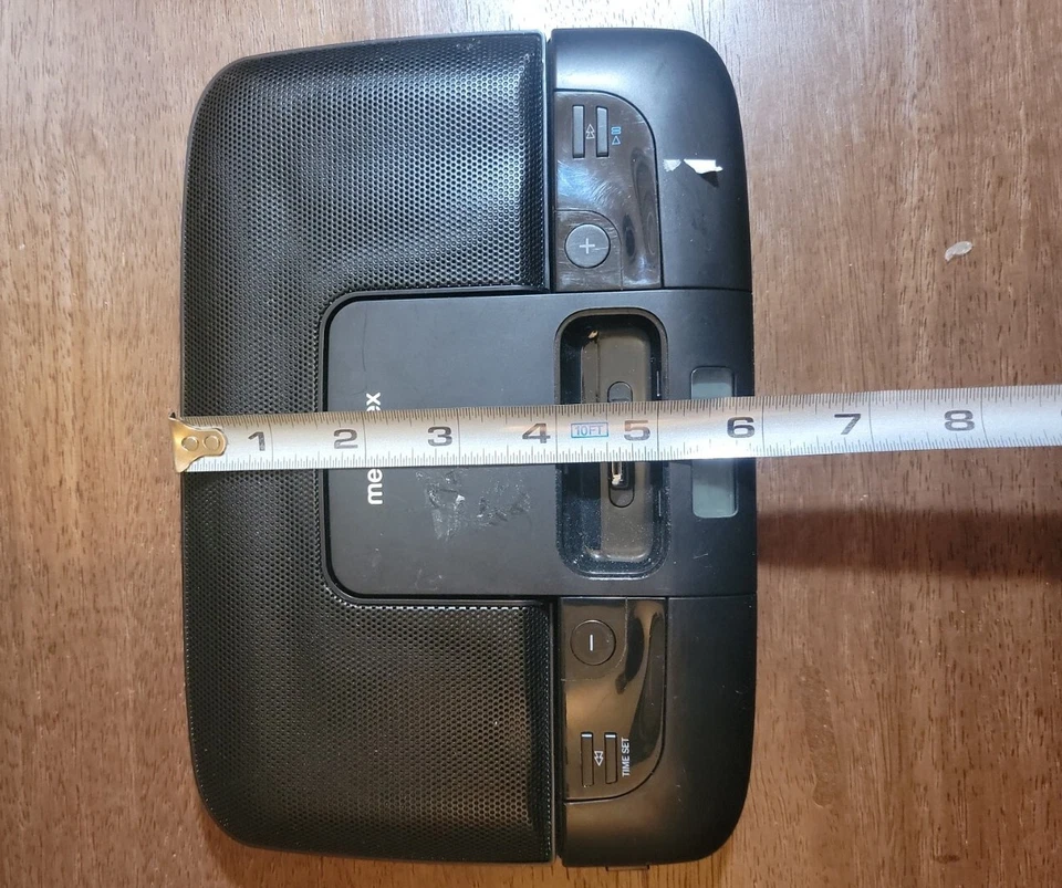 Altavoz de viaje compacto abatible Memorex Mi2290BLK para iPod negro funciona Foto 4 de 4