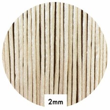 2mm Satin Nylon Cord BEIGE string DIY rattail beading cream keyring lanyard