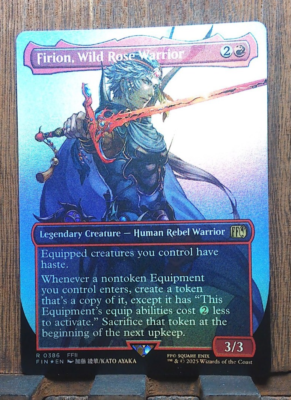 MTG🔥 Firion, Wild Rose Warrior (Borderless FOIL) Final Fantasy