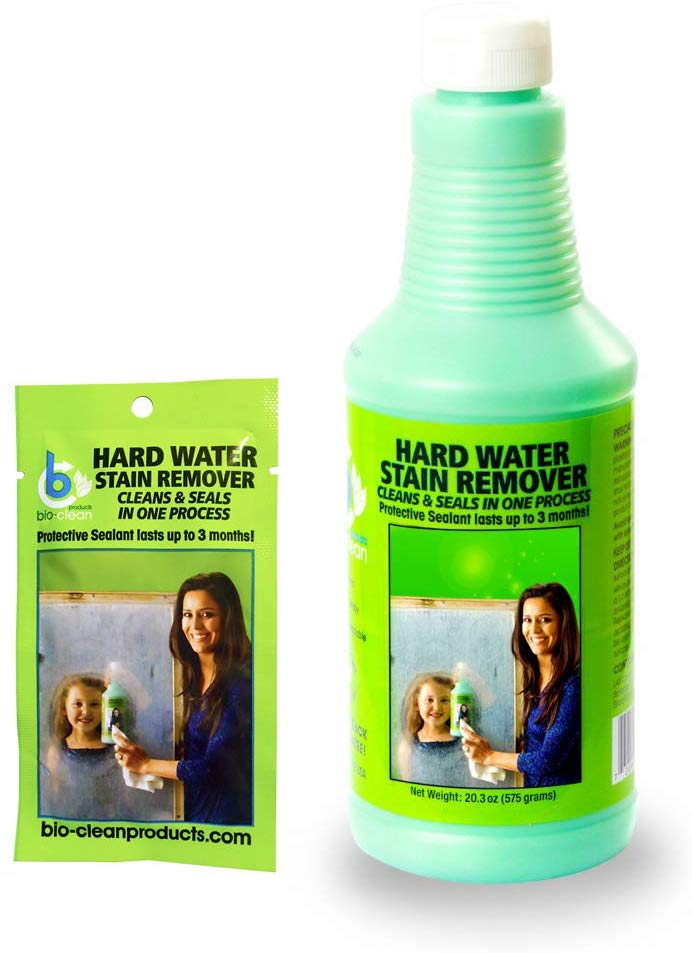 Bio Clean Glass Cleaners Eco Friendly Hard Water Stain Remover (20oz Large) eBay