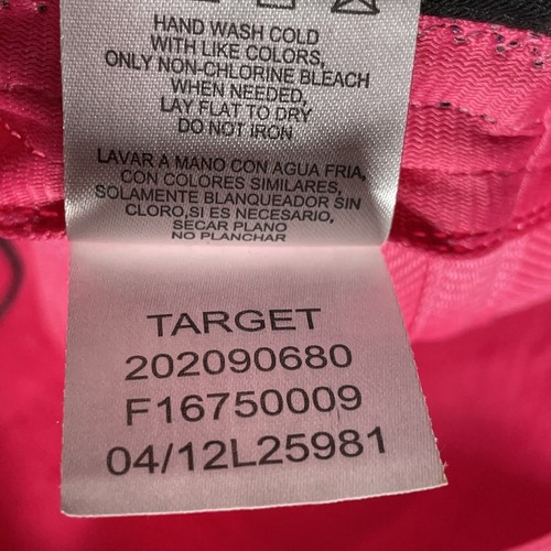 Sanrio Hello Kitty Girls Fedora Hat Sequin Band Felt Hot Pink White Tie Dye M/L - Picture 10 of 21