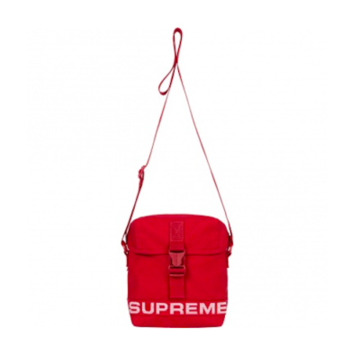 SUPREME SS23 FIELD SIDE BAG BLACK RED | eBay