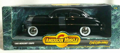 MERCURY COUPE 1949 BLACK WITH WHITE WALLS 1/18 DIECAST CAR