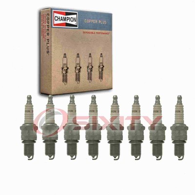 8 pc Champion Copper Plus Spark Plugs for 1968-1972 Dodge Dart 5.6L V8 ye