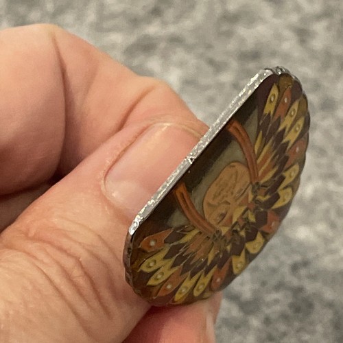 Tocado Indígena Cabeza India Pluma Primeras Naciones Esmalte Vintage Solapa Pin - Imagen 8 de 14