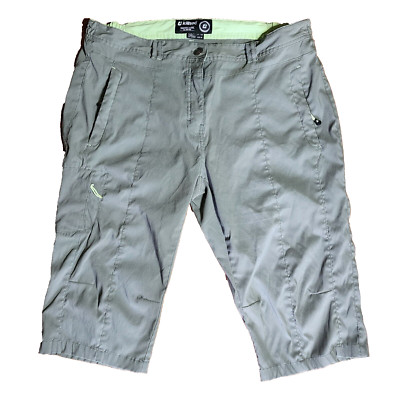 Killtec Pants Womens Size 16 Green Crop Zipper Pocket Cargo Outdoor Hiking